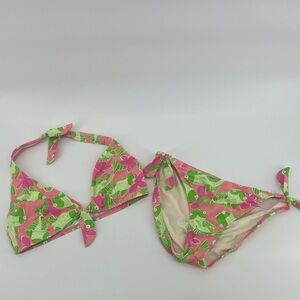 LILLY PULITZER Bikini Trina Mizner‎ Pink Be Coy Size 2 Swim